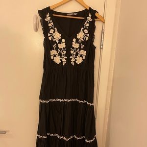 Lucky brand black long dress